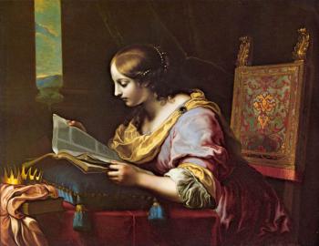 卡洛 多爾奇 St Catherine Reading a Book